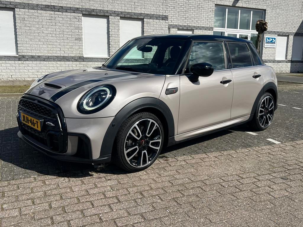Mini Cooper S JCW 5D HUD|Stoelverw|Leer|Keyless|Camera|178PK, Auto's, 1998 cc, Zwart, Leder, Particulier