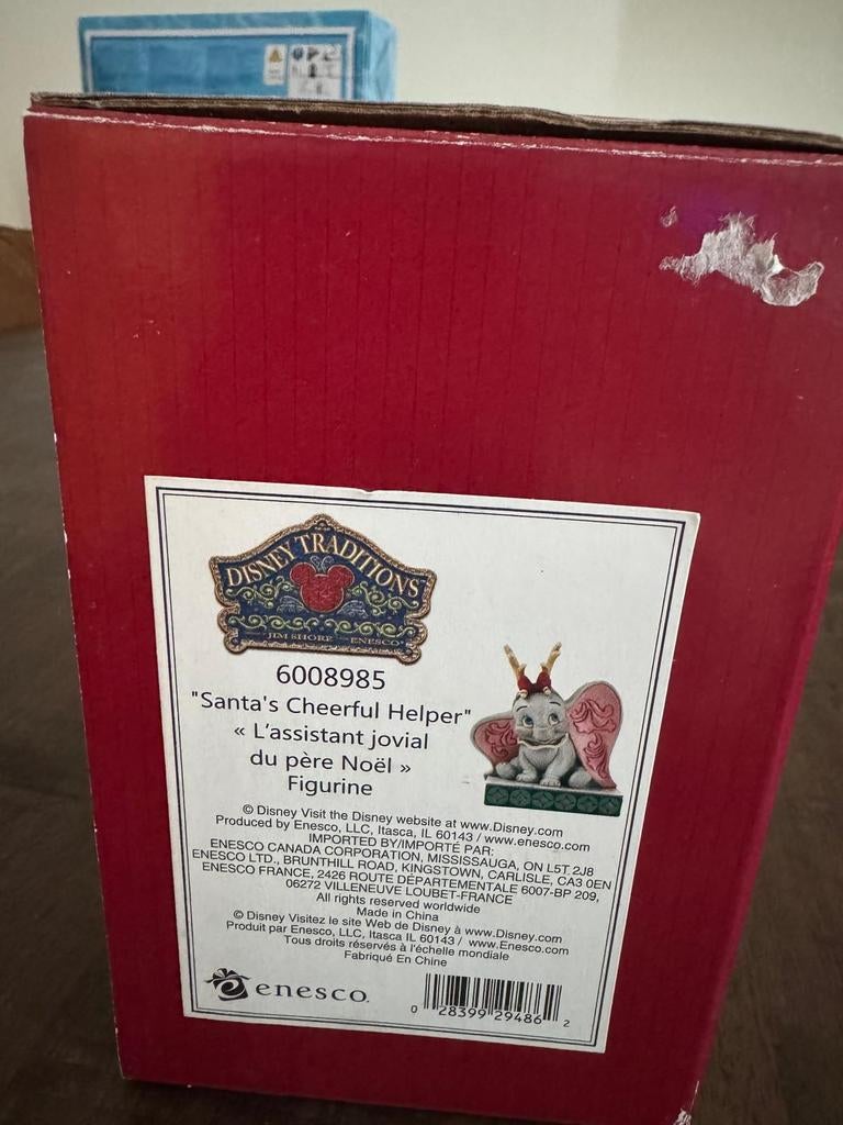 Disney santa's cheerful helper te koop, Verzamelen, Disney, Ophalen, Bambi of Dumbo, Zo goed als nieuw, Beeldje of Figuurtje