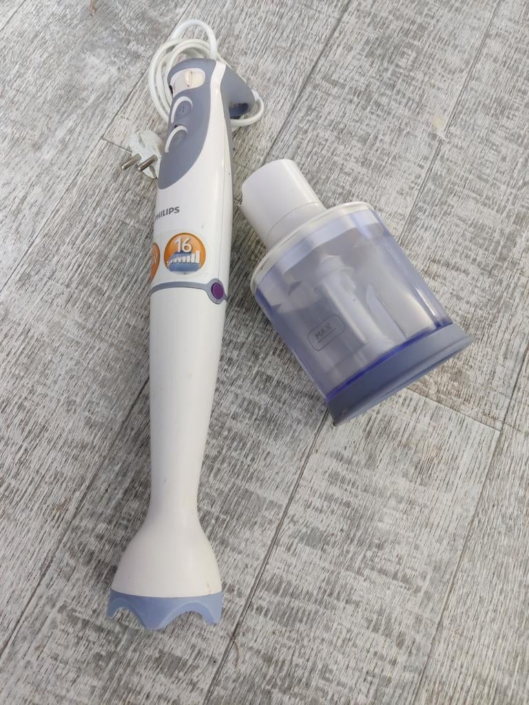 Philips Staafmixer met hakmolen - 16 snelheden, Ophalen of Verzenden, Gebruikt, Blender