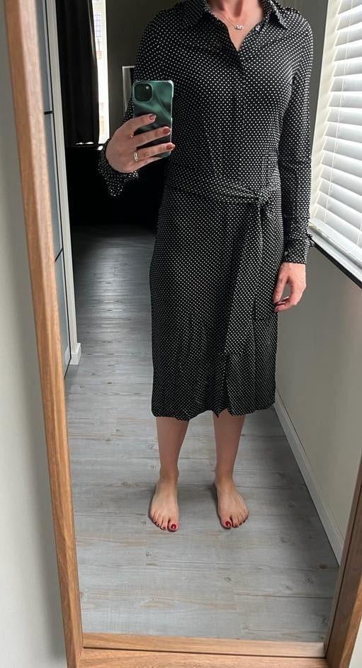 Vanilia midi jurk maat 36, Vanilia, Zwart, Ophalen of Verzenden, Zo goed als nieuw