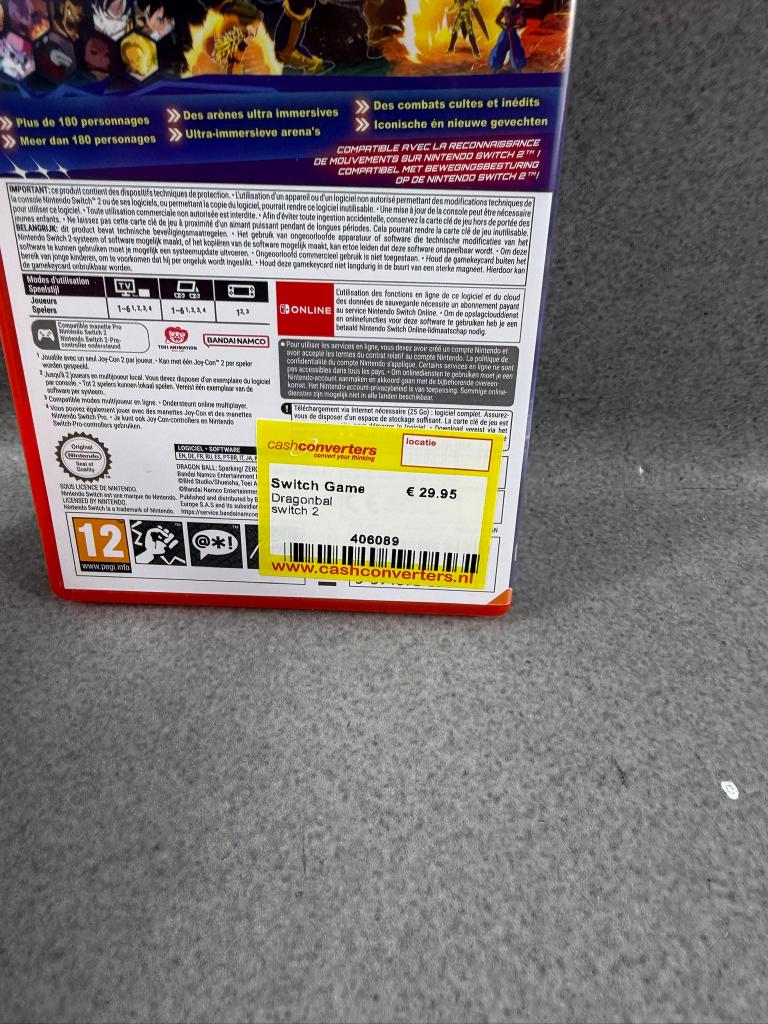 Dragonball Sparking Zero Nintendo Switch 2 | hoes | 406089, Avontuur en Actie, Online, 1 speler, Ophalen of Verzenden