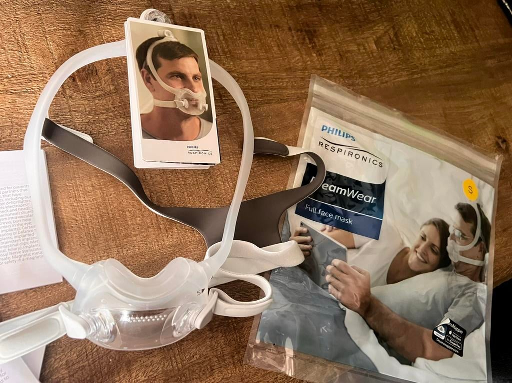 Philips Full Face Dreamwear masker slaapapneu cpap, Ophalen of Verzenden, Zo goed als nieuw