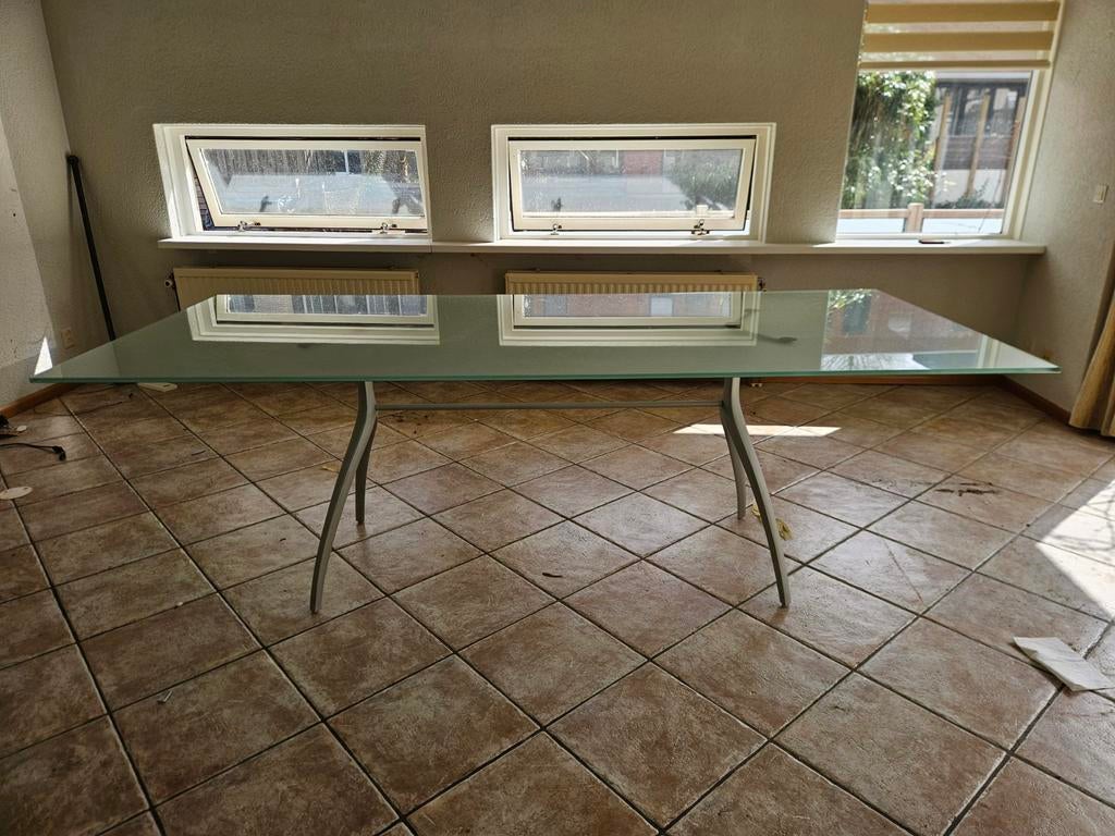 Rolf Benz eetkamertafel 220 x 95 cm, Ophalen, 200 cm of meer, 50 tot 100 cm, Zo goed als nieuw