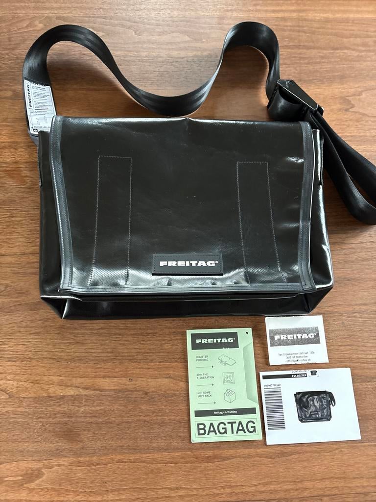 Freitag F14 Dexter Messenger Bag Zwart, Ophalen of Verzenden, Zo goed als nieuw, Zwart, Overige merken