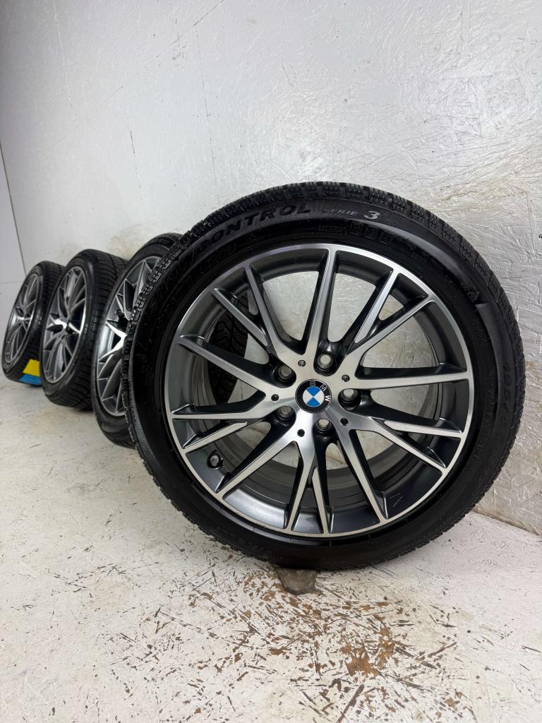 Originele BMW 1 2 Serie velgen 17" 5x112 Style 489 8mm set, Niet ingevuld, Gebruikt, Banden en Velgen, Niet ingevuld
