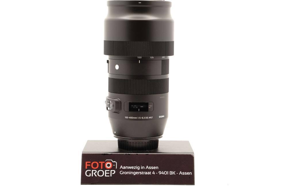 Sigma 100-400mm F/5-6.3 Canon EF €679 (occasion - Assen), Foto-Groep, Luttekepoortstraat 26 3841 AX Harderwijk, Zo goed als nieuw
