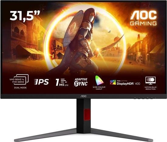 AOC GAMING U32G4U – 4K 160Hz / FHD 320Hz Dual Mode, Refurbished, Ultra HD (4K), HDMI, Kanaaldijk N O 104a