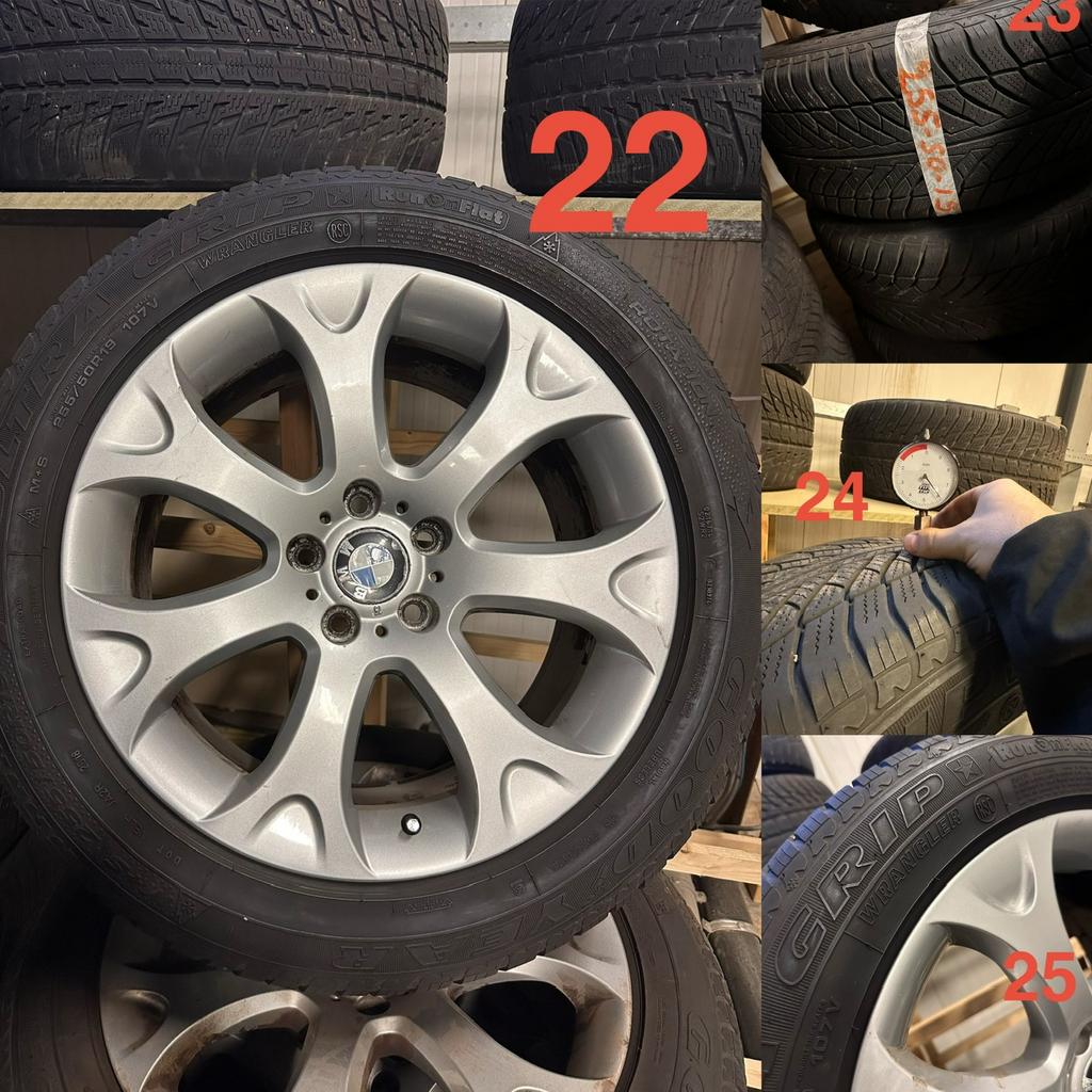 Bwm x5 velgen met winterbanden, 255 mm, Velg(en), 20 inch, Winterbanden