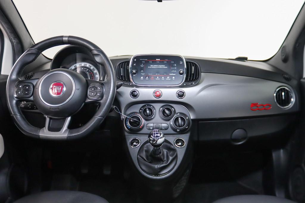 Fiat 500 0.9 TwinAir Turbo 500S Panoramadak, LED, Cruise Con, Voorwielaandrijving, Gebruikt, Leder en Stof, Origineel Nederlands