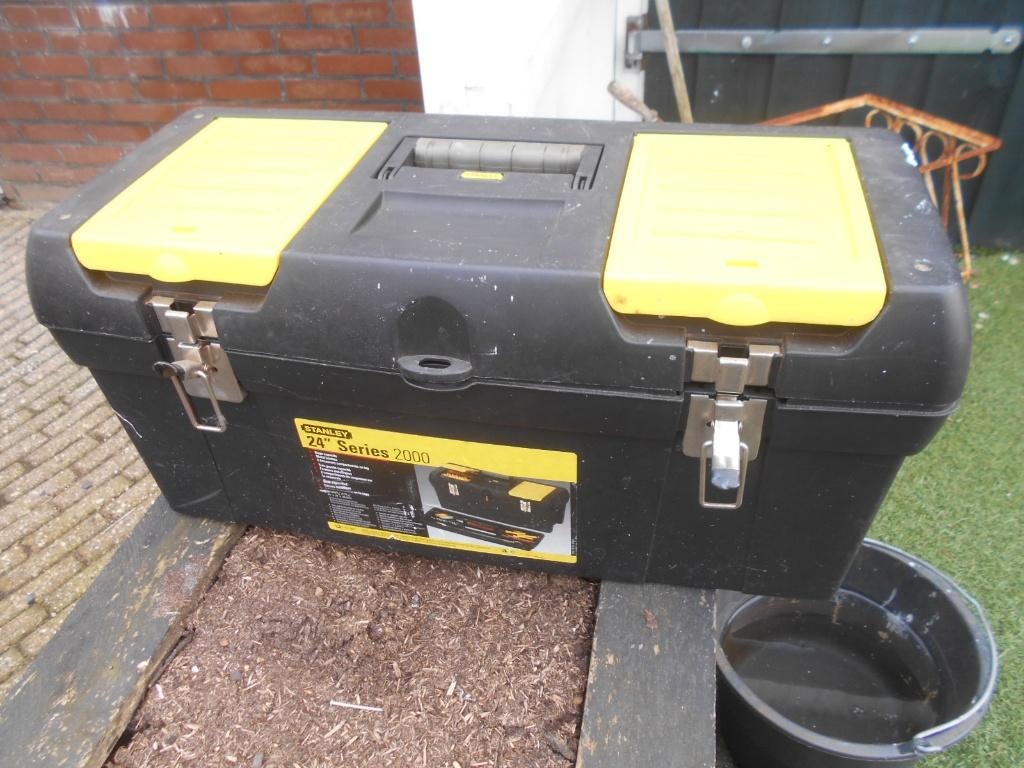 Stanley gereedschapskist met inhoud, Ophalen of Verzenden, Gebruikt