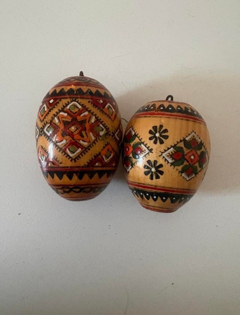 Paaseieren - handgeschilderd op hout, Diversen, Ophalen of Verzenden, Zo goed als nieuw