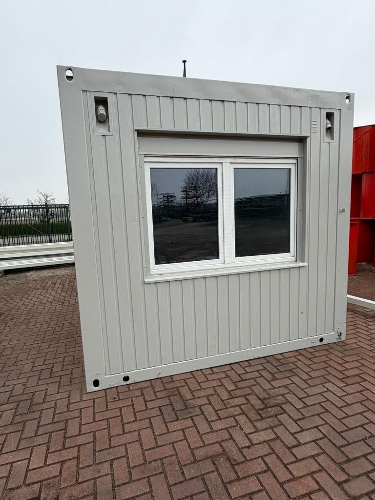 Bouw-schaftkeet, Kantoorunit, Woonunit, Directiekeet. 6 x 3., Doe-het-zelf en Verbouw, Bouwketen en Schaftketen, Ophalen, Gebruikt