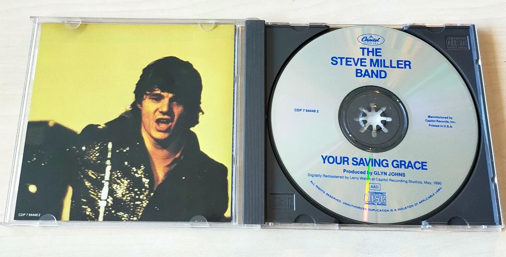 The Steve Miller Band - Your Saving Grace CD 1969/1990 USA, Ophalen of Verzenden, Zo goed als nieuw, Poprock