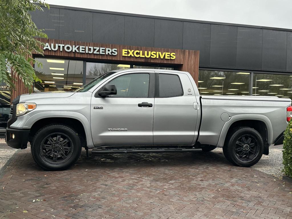 Toyota Tundra 5.7 V8 Double Cab Luxe Leder Airco Cruise Trek, Automaat, Euro 5, Stof, Gebruikt