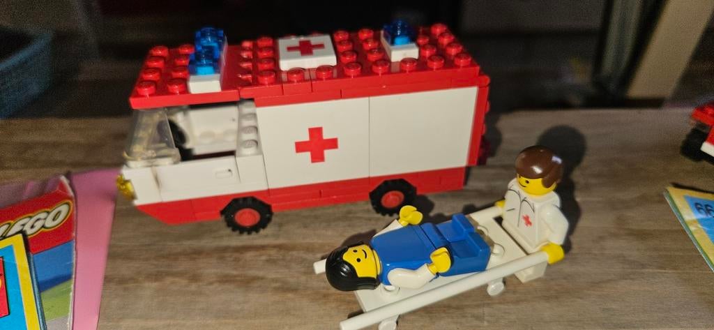Legoland 6688, 6612, 6506 politie brandweer en ambu, Ophalen of Verzenden, Gebruikt, Complete set, Lego