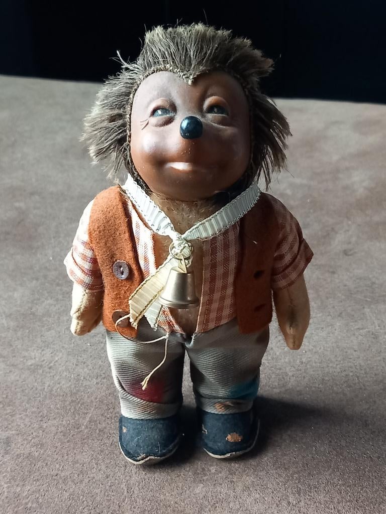 Vintage Steiff mecki Egel Figuur 50/60er jaren, Antiek en Kunst, Antiek | Speelgoed, Ophalen of Verzenden