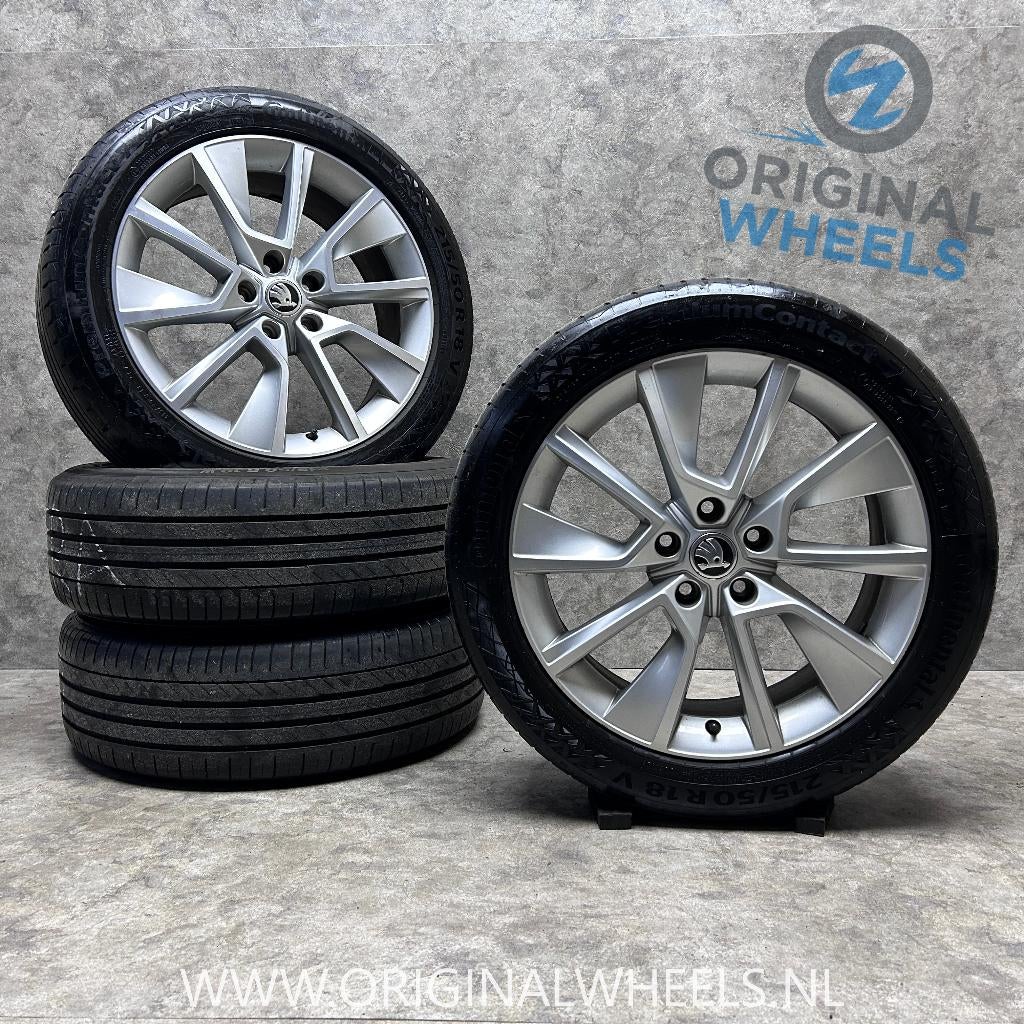 18 inch velgen + zomerbanden Skoda Karoq 57A601025D8Z8