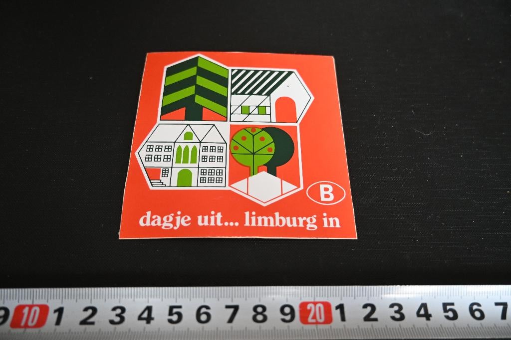 sticker België dagje uit .... Limburg in, Ophalen, Zo goed als nieuw