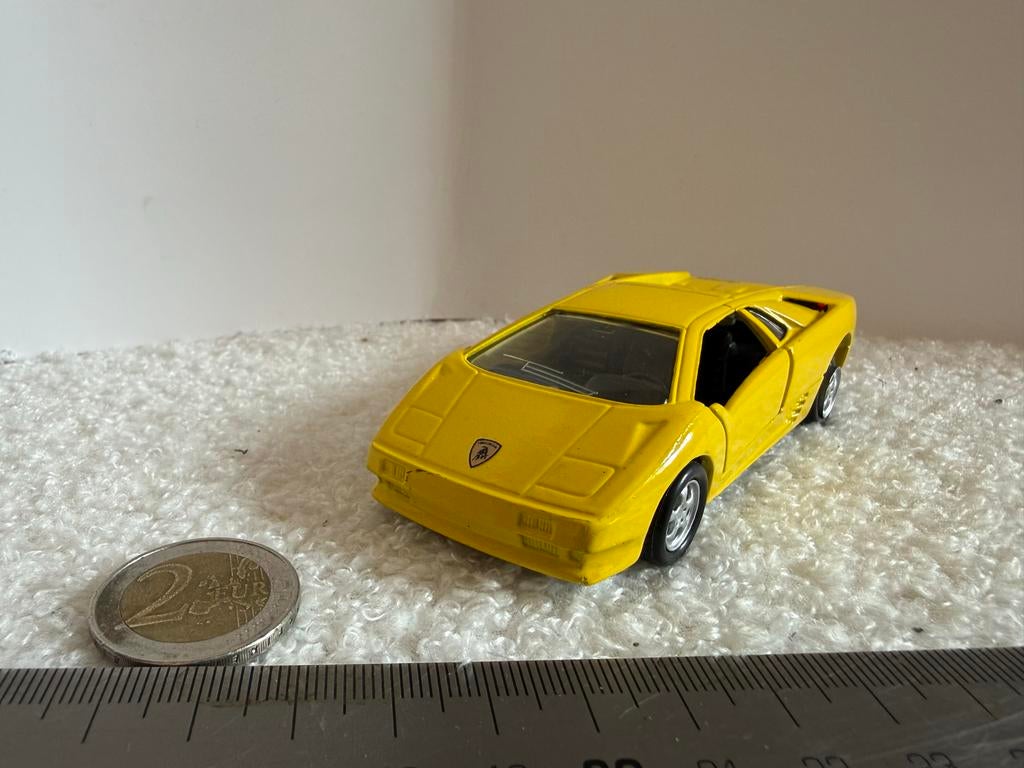 Maisto Lamborghini Diablo Modelauto Geel 1:40 Diecast, Ophalen of Verzenden, Gebruikt, Auto, Overige merken