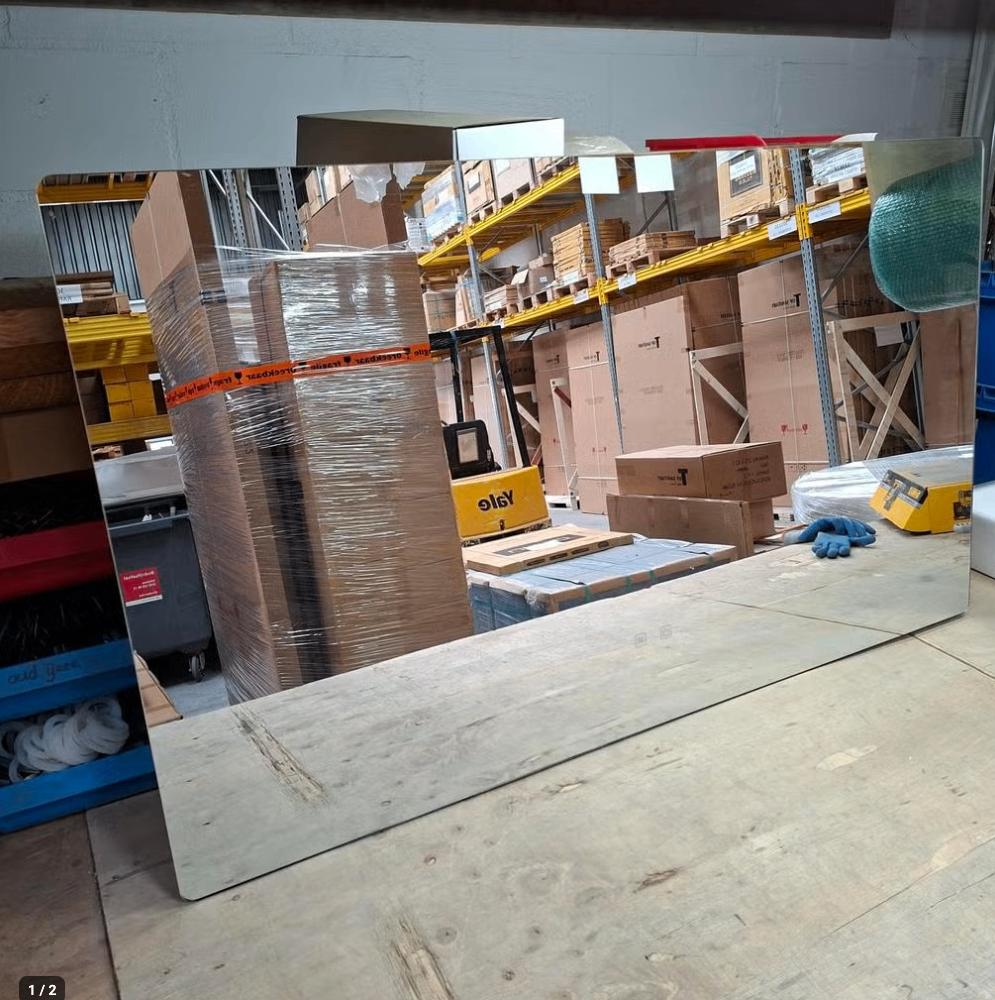 OP=OP Spiegel 120x70cm inclusief ophangbeugels nr283, Nieuw, Ophalen of Verzenden, 100 tot 125 cm, Minder dan 100 cm