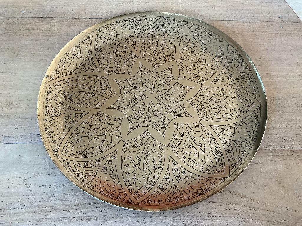 Marokkaans oosters bord decorative, Minder dan 50 cm, Rond, Ophalen of Verzenden, Zo goed als nieuw