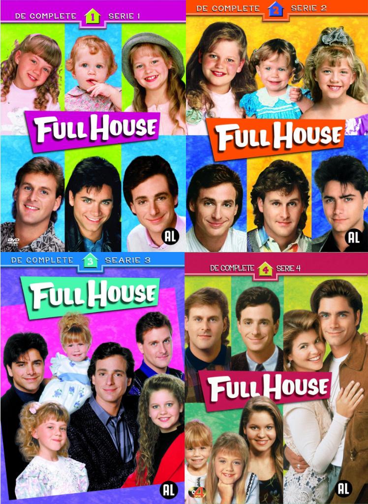 Full House Seizoen 1+2+3+4 DVD - TV-Serie Jaren 80 90, Alle leeftijden, Boxset, Ophalen of Verzenden, Zo goed als nieuw