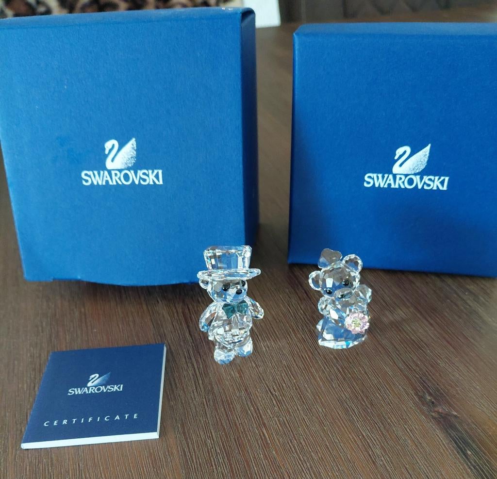 Swarovski bruidspaar kris beren originele verpakking, Ophalen of Verzenden, Zo goed als nieuw, Figuurtje