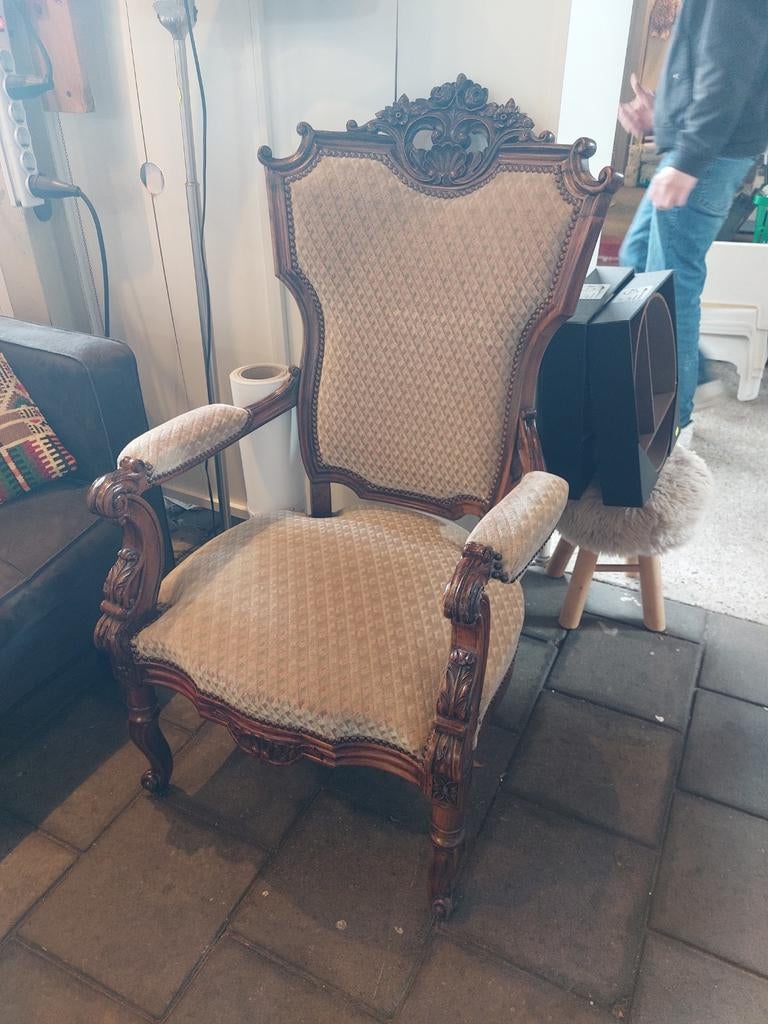Neo barok (voltaire) mooie fauteuil louis philippe style, Ophalen