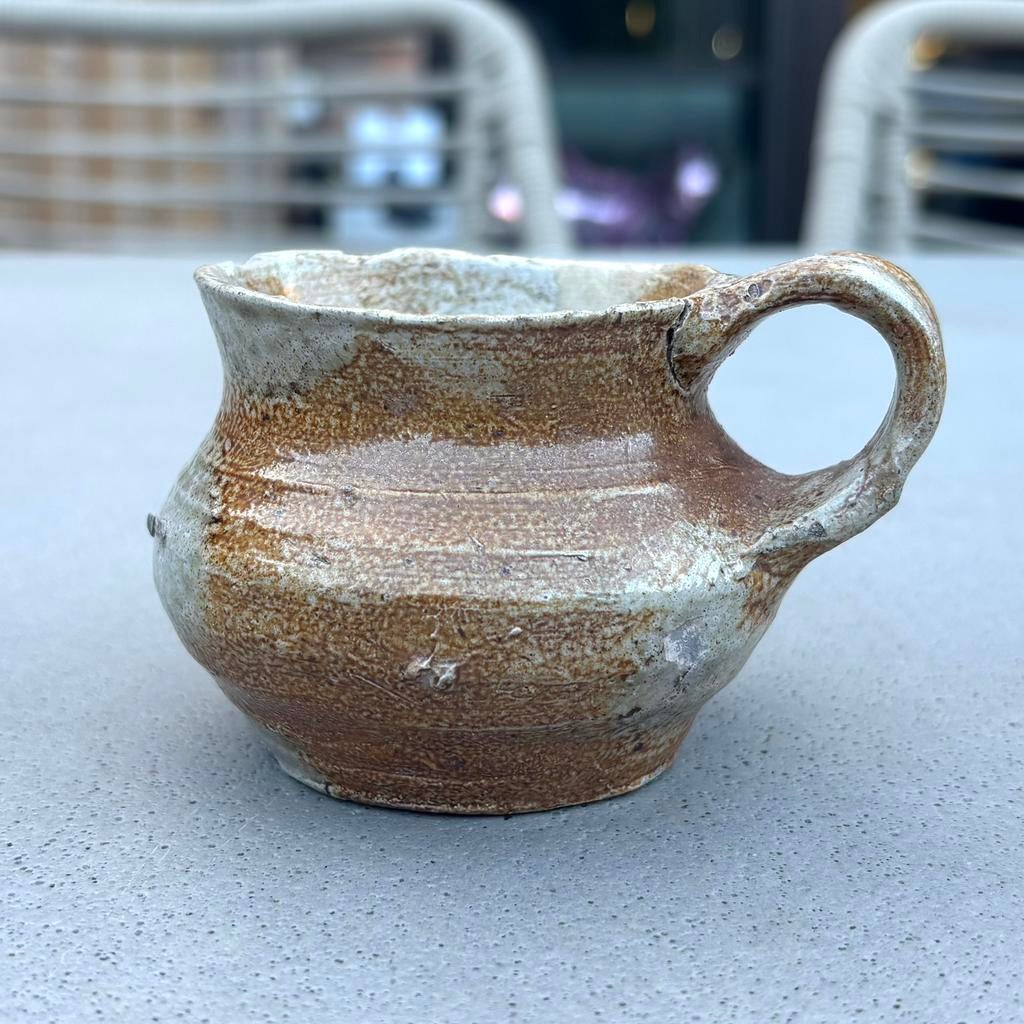 Raeren steengoed bekertje - 16e eeuw - bodemvondsten, Ophalen of Verzenden