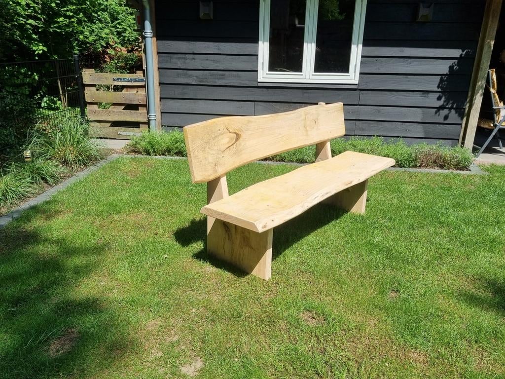 Robuuste duurzame boomstam tuinbanken, Ophalen of Verzenden, Nieuw, Hout