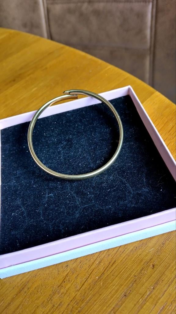 Goud op Zilver bangle Gemerkt, Ophalen of Verzenden, Nieuw, Goud, Goud