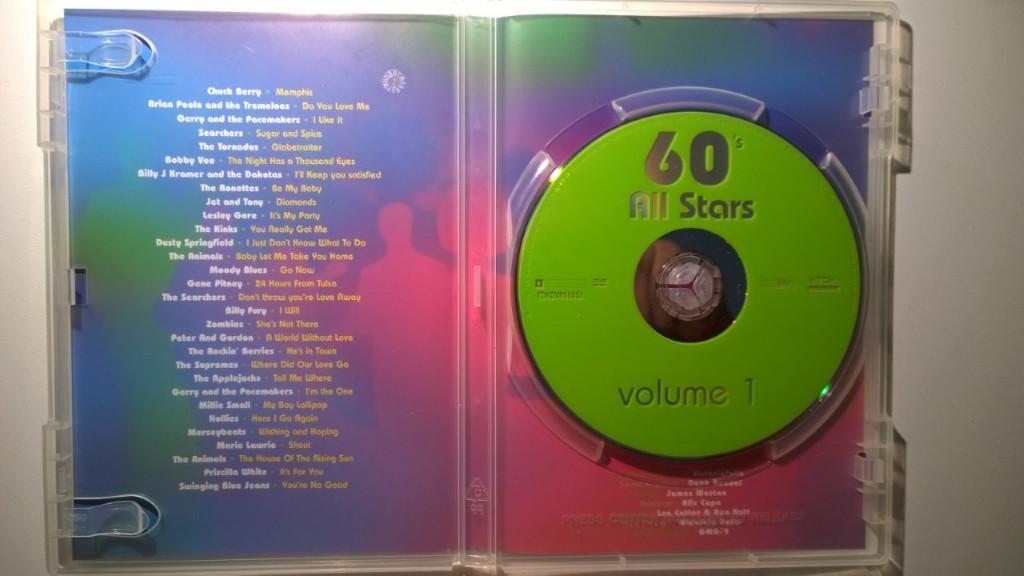 60's All Stars Volume 1 (DVD), Alle leeftijden, Ophalen of Verzenden, Zo goed als nieuw, Muziek en Concerten