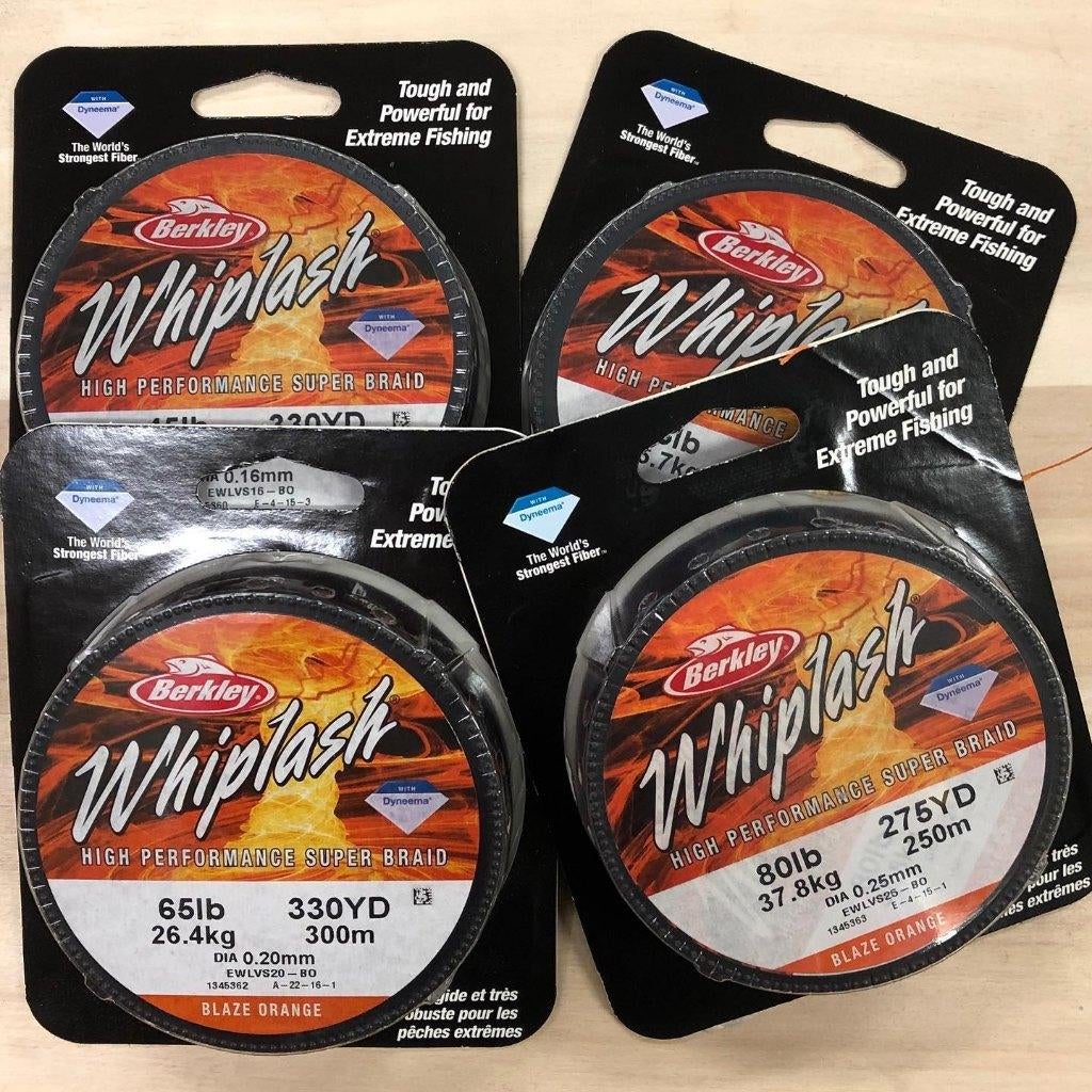 Berkley Whiplash Orange Dyneema Gevlochten Lijn Vislijn, Ophalen of Verzenden, Nieuw, Vislijn
