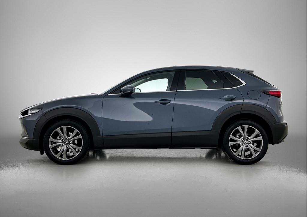 Mazda CX-30 2.0 e-SkyActiv-X M Hybrid Luxury / Camera / Lede, Gebruikt, SUV of Terreinwagen, Zilver of Grijs, 1430 kg