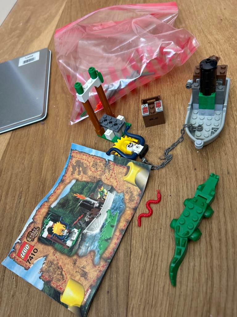 Lego 7410 Jungle River: Avontuurlijke set met minifiguur, Kinderen en Baby's, Speelgoed | Duplo en Lego, Ophalen of Verzenden