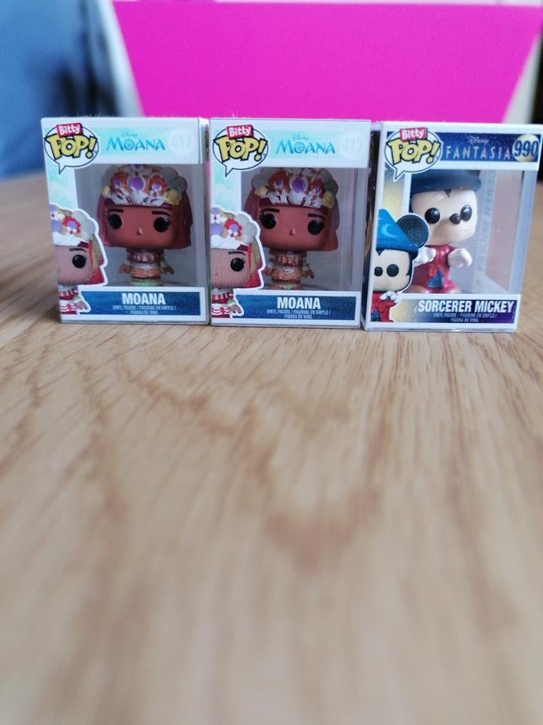Bitty Pop! Moana en Sorcerer Mickey Funko Pop! set, Ophalen of Verzenden, Nieuw