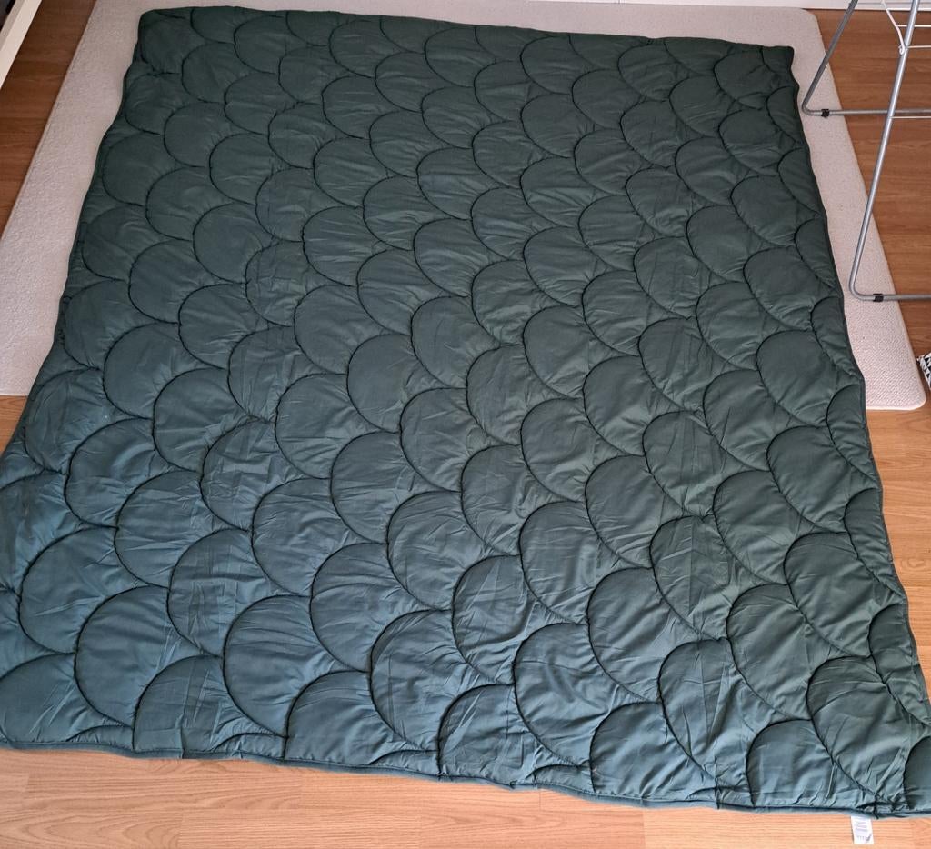 Zelesta NIEUW dekbed 200 x 220cm donkergroen, Ophalen, Deken of Dekbed, Groen, Nieuw