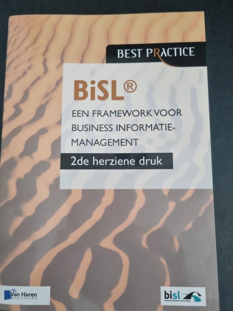 BiSL: Een framework voor Business Informatiemanagement, Boeken, Gelezen, Gamma, ASL BiSL Foundation, HBO