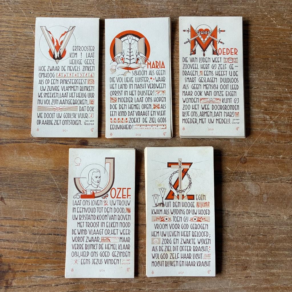 Vintage devotieprentjes santjes, Ophalen of Verzenden, Zo goed als nieuw, Kaart of Prent, Christendom | Katholiek