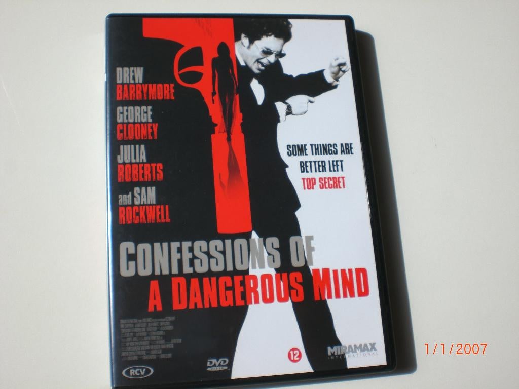 dvd Confessions of a Dangerous Mind Julia Roberts Drew Barry, Vanaf 12 jaar, Ophalen of Verzenden, Zo goed als nieuw, Actie