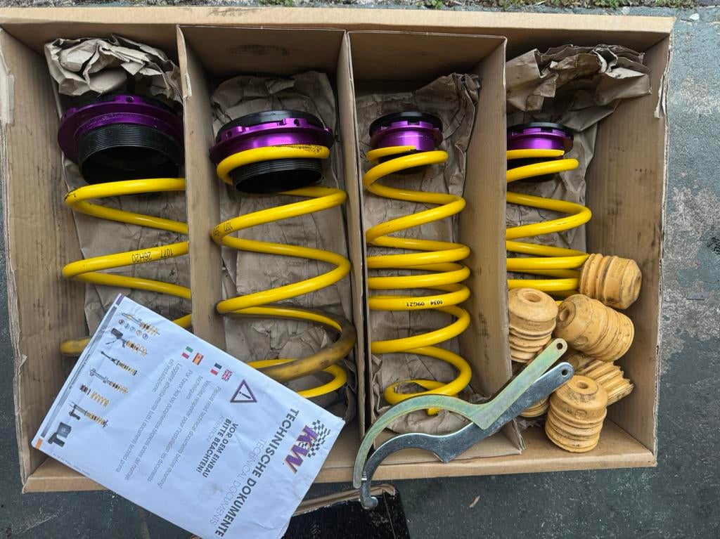 KW VEREN VERSTELBARE HOOGTE S3 A3 Golf r gti seat cupra Leon, Auto-onderdelen, Ophanging en Onderstel, Ophalen of Verzenden, Gebruikt