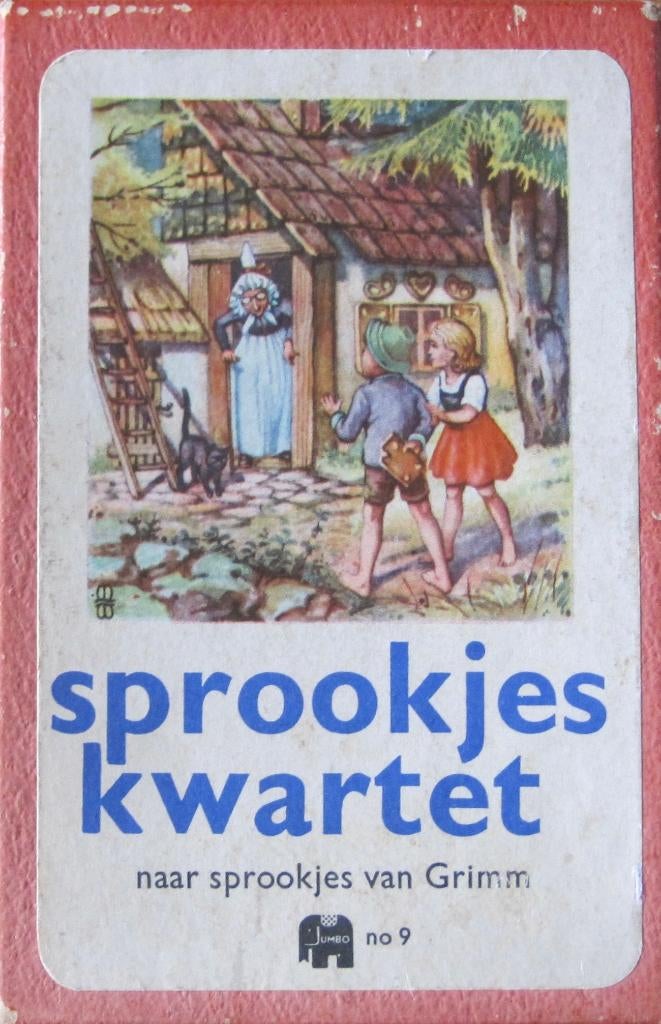 Sprookjes kwartet - naar sprookjes van Grimm - 1953, Verzamelen, Speelkaarten, Jokers en Kwartetten, Ophalen of Verzenden, Zo goed als nieuw