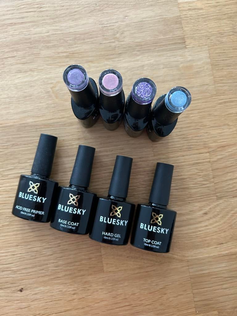 Bluesky Gellak Set - Zo goed als nieuw!, Sieraden, Tassen en Uiterlijk, Uiterlijk | Cosmetica en Make-up, Zo goed als nieuw, Make-up
