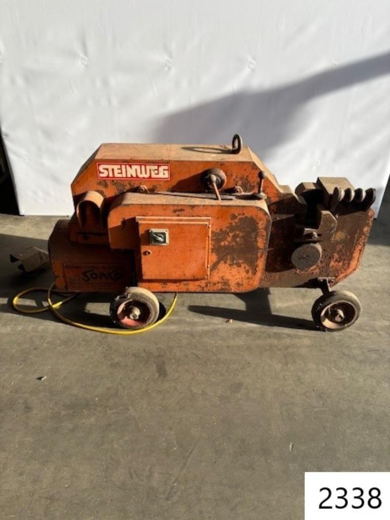 1498. Zware metaal knipmachine / Beton staaf knipper, Ophalen, Gebruikt