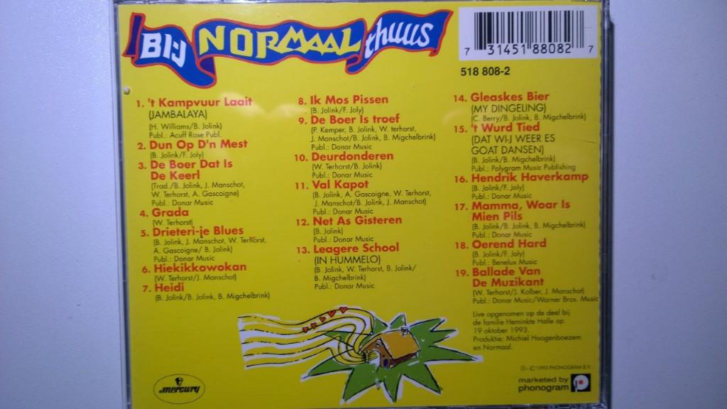 Normaal - Bi-j Normaal Thuus, Cd's en Dvd's, Ophalen of Verzenden, Zo goed als nieuw, Rock