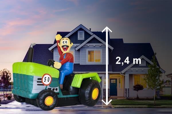 Abraham pop op Tractor te huur landelijke bezorging mogelijk, Hobby en Vrije tijd, Feestartikelen | Verhuur, Ophalen of Verzenden