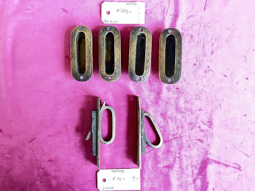 Antieke schuifdeur kommen, grepen, en suite , ensuite deuren, Ophalen of Verzenden