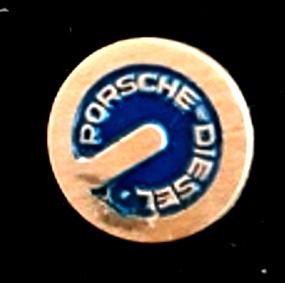 Porsche Diesel speld. rond donkerblauw, Verzenden, Nieuw, Transport, Speldje of Pin