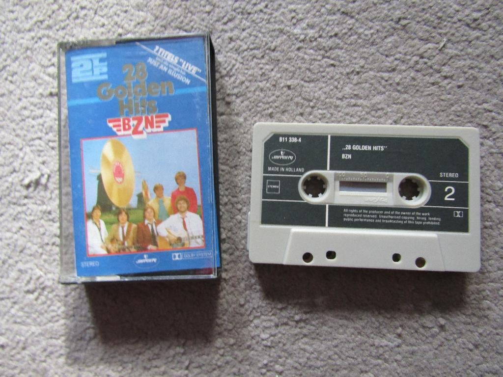 Cassette: BZN - 28 golden hits, Gebruikt, 1 bandje, Ophalen of Verzenden, Origineel