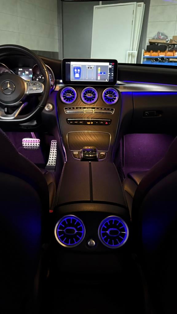 Mercedes A/B/C/E/GLC klasse sfeerverlichting via systeem, Auto diversen, Tuning en Styling, Ophalen, Ambient, Ambient, Ambient